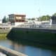 The large lock and the central control tower