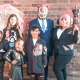 An Umbrella Academy-themed family costume.