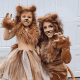 A creative mother-daughter Lion King costume.