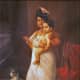 There comes Papa (1893), depicting Varma's daughter Mahaprabha with one of her sons.
