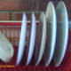Large to small-keep space between to circulate air.