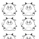 Ox Motifs and Patterns # 6 -- Round Oxen
