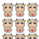 Ox Motifs and Patterns # 7 - Children in Year of the Ox Costumes
