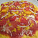 Add the slivered onion slice.