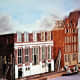 Models illustrate house building in Amsterdam.