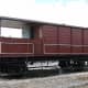 A restored fitted GW brakevan in original livery (lettering and numbering to be added)stands on the rails as an example of work undertaken by the Bury Standard 4 Group