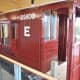 Close-up of NER 'Toad B' brakevan with guard's ducket cut away to allow visitors a view inside without the need to board