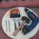 Tools Needed for building the birdbath fountain easy to adjust and level foundation.