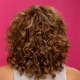 Curly medium-length hairstyle