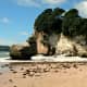 The beautiful beach at Cathedral Cove.