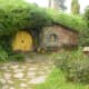 A lovely hobbit hole along the pathway.