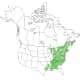 American Beech Tree Range Map (USDA Plant Database)