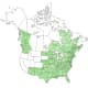 Black Cherry Tree Range Map (USDA Plant Database)