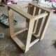 Slide the other 1x4 frame over the top of the 2x2 posts and screw it into place.