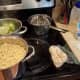 When they are done, make your alfredo sauce.