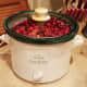 Then I cooked my cranberries on high for a couple of hours with the cover closed.