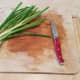 Finally chop your chives.
