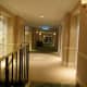 The hotel corridor.
