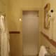 The door to the shower.