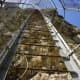 The ladder up Katskhi Pillar . . . would you climb it?