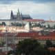 Zooming in on Prague Castle.