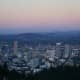 Sunset view from the Pittock Mansion in Portland