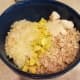 Add your breadcrumbs and Parmesan to the bowl.