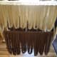 This alpaca yarn drying on the rack reminds me of noodles.
