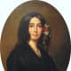 Portrait of George Sand - pseudonym for Armandine Aurore Lucie Dupin