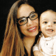 Chelsea and her baby boy