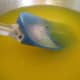 Lemon jello with hot water and pineapple juice