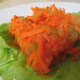 Here is a slice of the jello mold with more than the usual amount of carrots and celery in it.