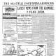 Seattle newspaper announcing the arrival of gold from Klondike, July 17, 1897