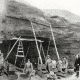 Hill-side mining, showing rockers, c.1899