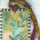 Watercolor again. The border is done with a white correction pen and a black marker.