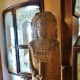Close-up of the carved wooden Indian