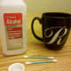 Use cotton swabs with rubbing alcohol like an eraser to fix any mistakes. Let dry and repaint if needed.