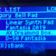 2. Arrow down two times and land on AX Dreaming Box, also in CATEGORY Bell Pad.