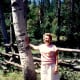 My mother near Teton Village