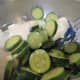 Coat the cooked zucchini and onion with the creamy mixture