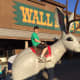Our son Ben on the Jackalope at Wall Drug.