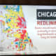 A map of redlining that was shown on the television news series where residents join together to fight segregation in Chicago.