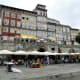 Eating places along Cais da Ribeira, Porto.