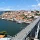 View over Porto and the River Douro from the terrace of Mosteiro da Serra de Pilar.
