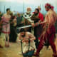 This 1888 painting by Ilya Repin depicts St. Nicholas stopping the execution of men who were wrongly sentenced to death.