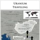 Uranium particles can travel thousands of kilometers.
