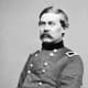 Union cavalry general John Buford who with his 2,500 dismounted cavalry disrupted Lee's plan to take the high ground around Gettysburg. All of Buford's soldiers were armed with repeating rifles (Spencer Carbine).