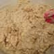 Peanut butter and apple raisin oatmeal dough