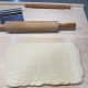 Take the dough out and roll it into a rectangle again.