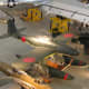 A Ki-45 fuselage at the Udvar-Hazy Center, next to a Japanese floatplane.